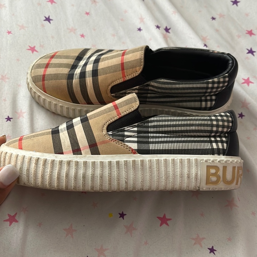Kids Burberry Sneakers. Good condition.